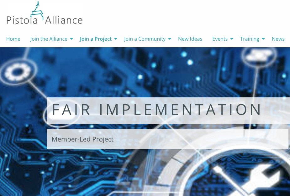 Pistoia FAIR project graphic